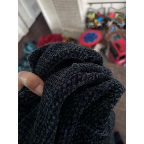 Lands' End Blue Mock Neck Chenille Sweater Size S Chic Comfy cozy soft classic - Picture 9 of 10